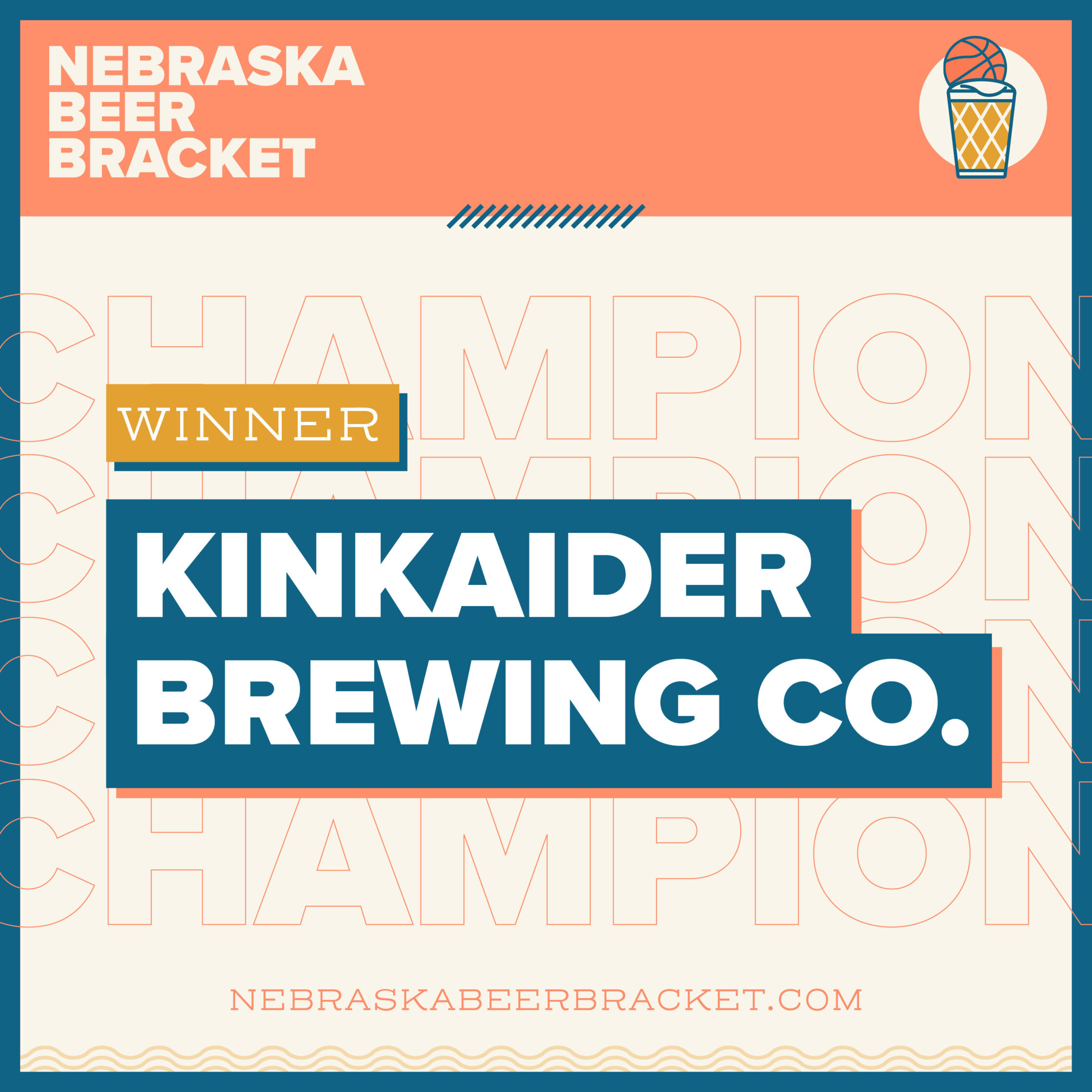 Nebraska Beer Bracket - Champion - Kinkaider Brewing Company
